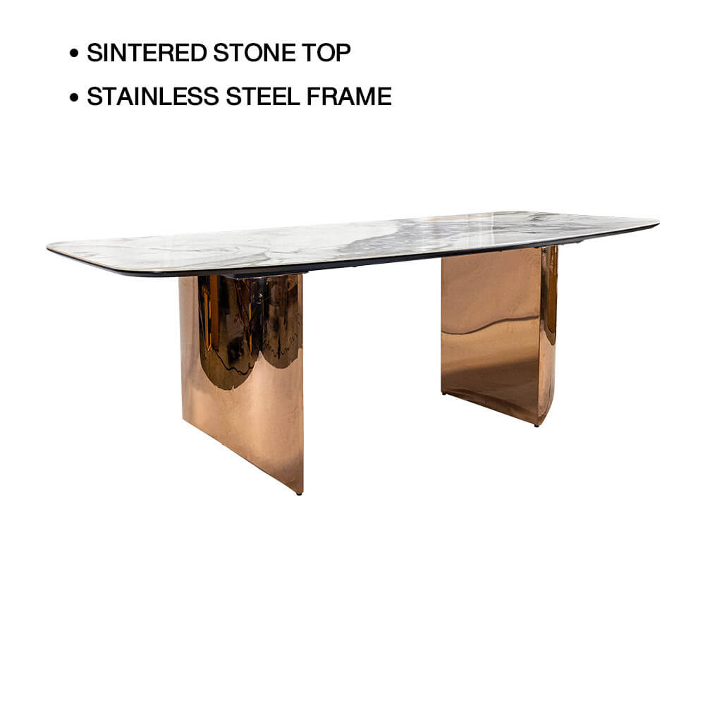 โต๊ะอาหาร CHIC REPUBLIC รุ่น CHATOU-RG/220 สีขาวซัมเมอร์_1