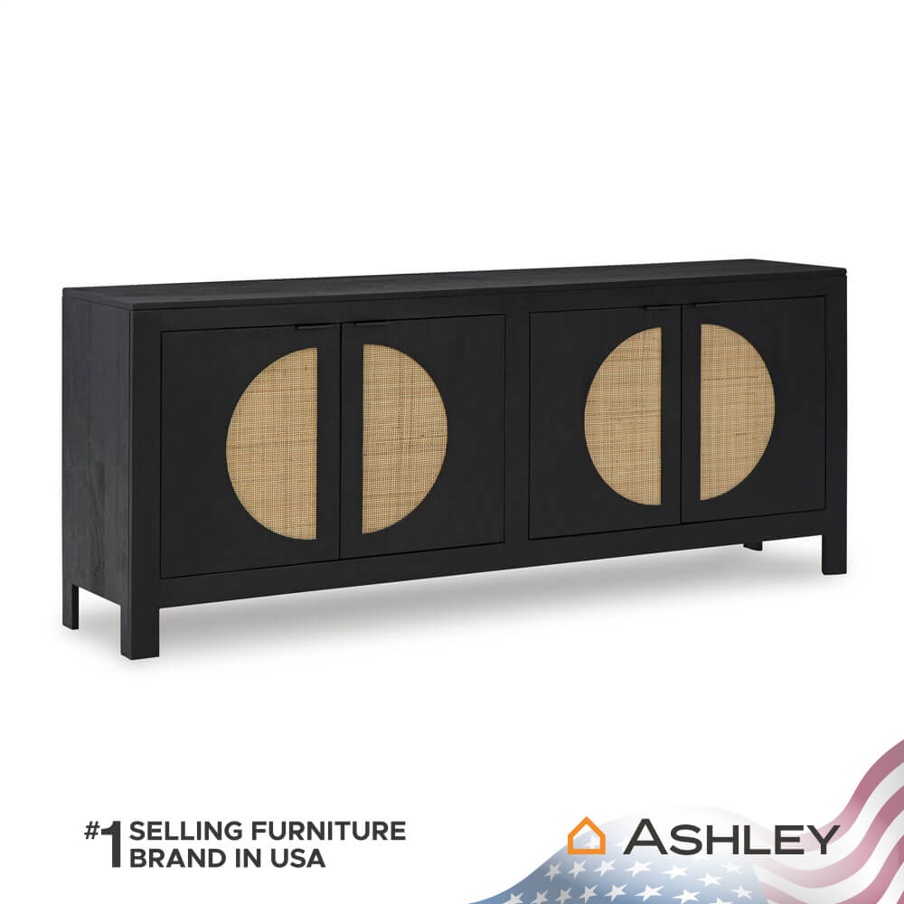 ตู้เตี้ยบานเปิด ASHLEY FURNITURE HOMESTORE รุ่น CLIFFIINGS/177 สีดำ