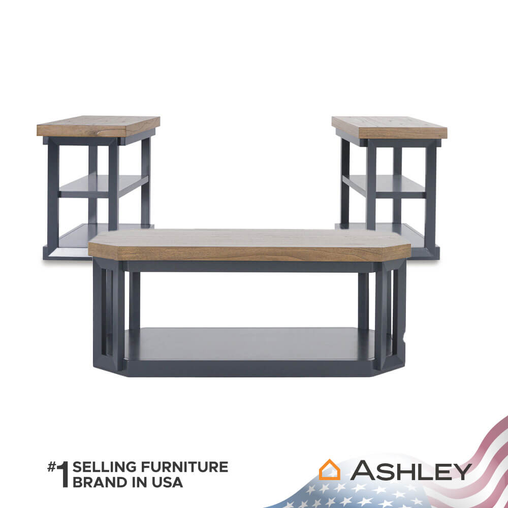 ชุดโต๊ะข้าง ASHLEY FURNITURE HOMESTORE รุ่น LANDOCKEN/3 สีไม้ธรรมชาติ_1