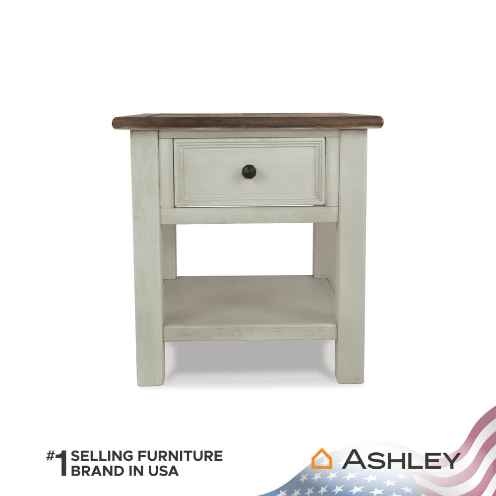 โต๊ะข้าง ASHLEY FURNITURE HOMESTORE รุ่น BOLANBURG-A/61 สีขาววินเทจ