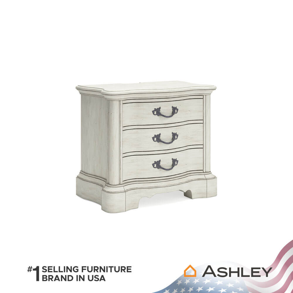 โต๊ะข้างเตียง ASHLEY FURNITURE HOMESTORE รุ่น ARLENDYNE สีขาววินเทจ_1