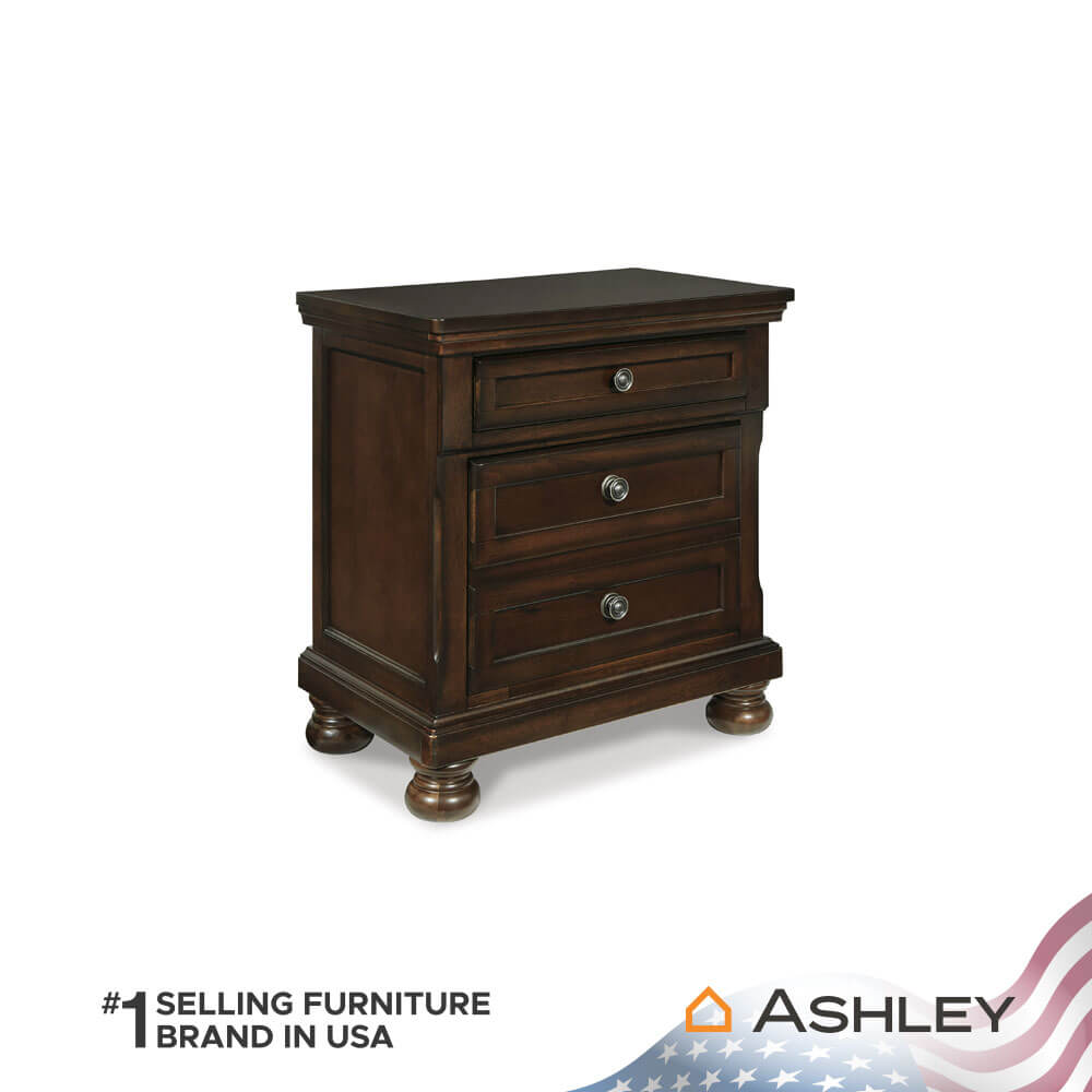ตู้ข้างเตียง ASHLEY FURNITURE HOMESTORE รุ่น PORTER สีน้ำตาล_1