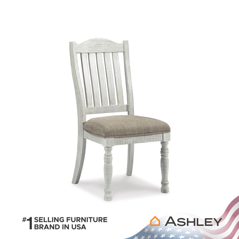 เก้าอี้ทานข้าว ASHLEY FURNITURE HOMESTORE รุ่น HAVALANCE สีขาววินเทจ_1