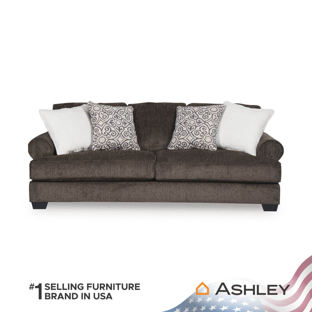 โซฟา 3 ที่นั่ง ASHLEY FURNITURE HOMESTORE รุ่น MONAGHAN-O/3 สีน้ำตาล