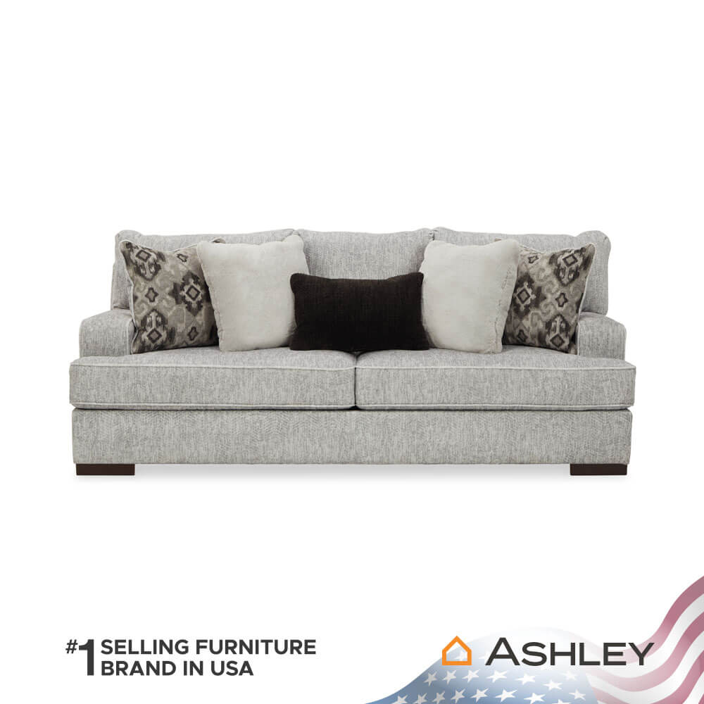 โซฟา 3 ที่นั่ง ASHLEY FURNITURE HOMESTORE รุ่น MERCADO/3 สีเทาอ่อน