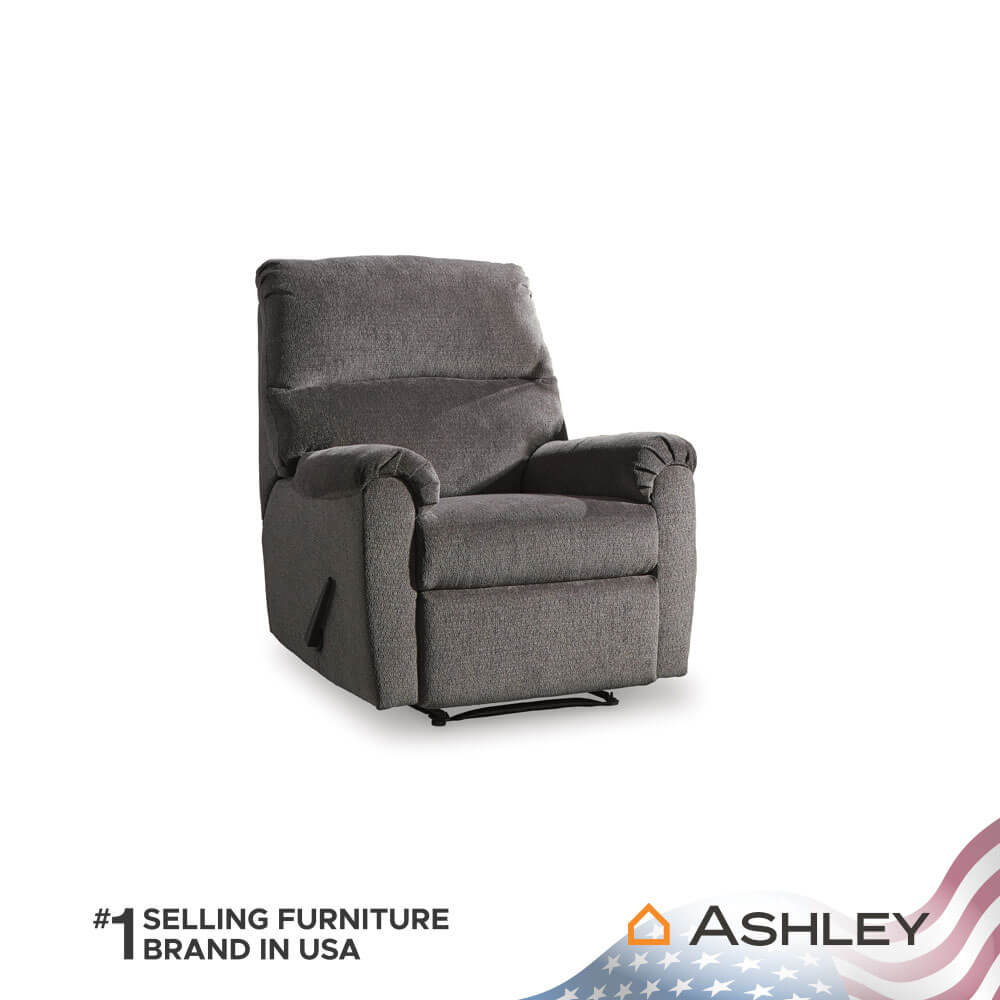 โซฟาปรับเอนนอน 1 ที่นั่ง ASHLEY FURNITURE HOMESTORE รุ่น NERVIANO/1R สีเทา