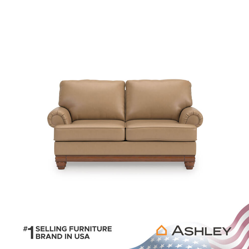 โซฟา 2 ที่นั่ง ASHLEY FURNITURE HOMESTORE รุ่น STOUGHTON-O/2 สีน้ำตาล_1