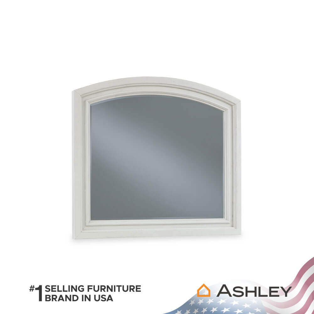 กระจกตั้งโต๊ะ ASHLEY FURNITURE HOMESTORE รุ่น ROBBINSDALE/107x92 สีขาววินเทจ