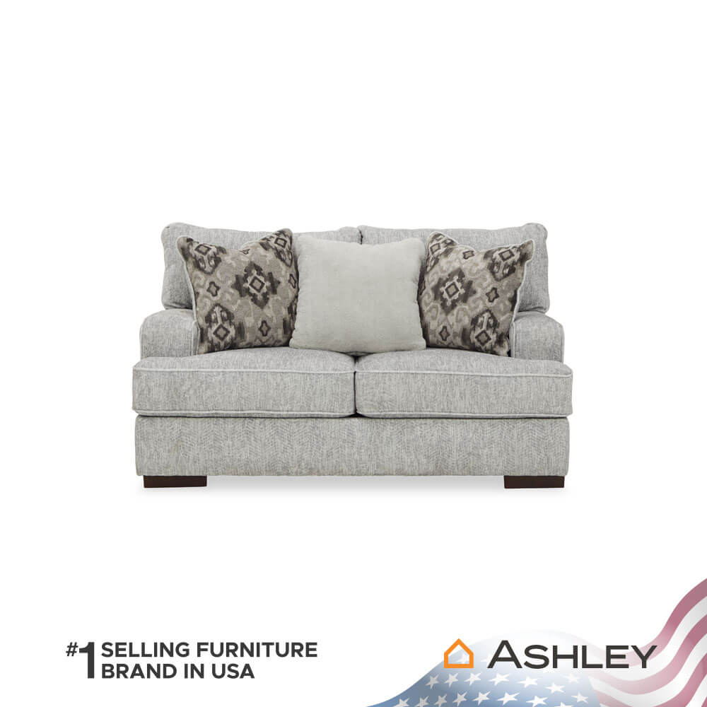 โซฟา 2 ที่นั่ง ASHLEY FURNITURE HOMESTORE รุ่น MERCADO/2 สีเทาอ่อน