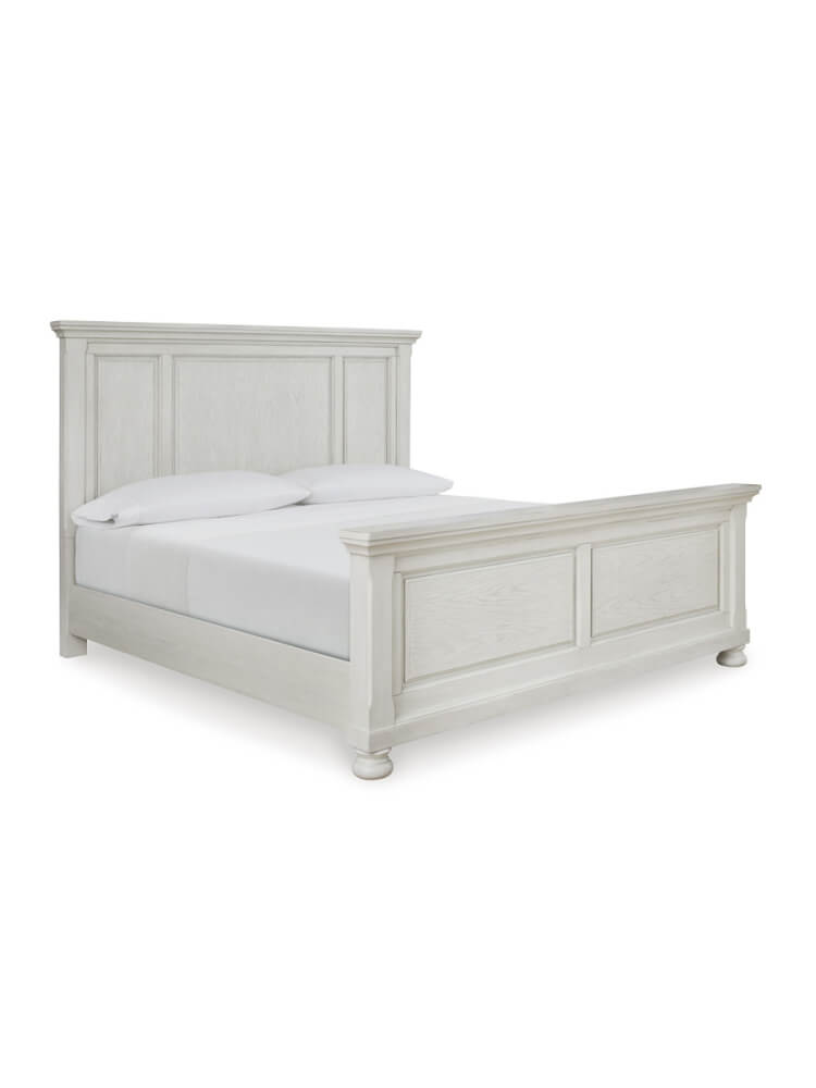 เตียงนอนขนาด 6 ฟุต ASHLEY FURNITURE HOMESTORE รุ่น ROBBINSDALE/180 สีขาววินเทจ