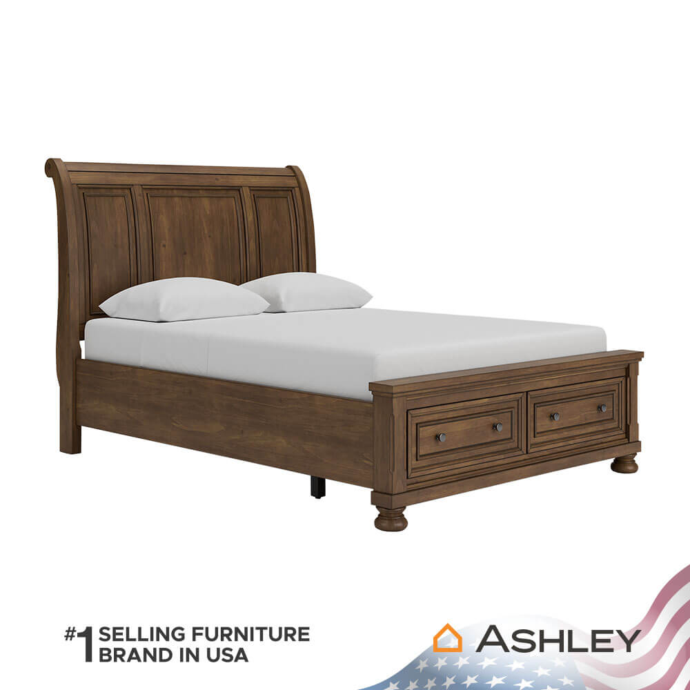 เตียงนอนขนาด 5 ฟุต ASHLEY FURNITURE HOMESTORE รุ่น FLYNNTER/150 สีน้ำตาล
