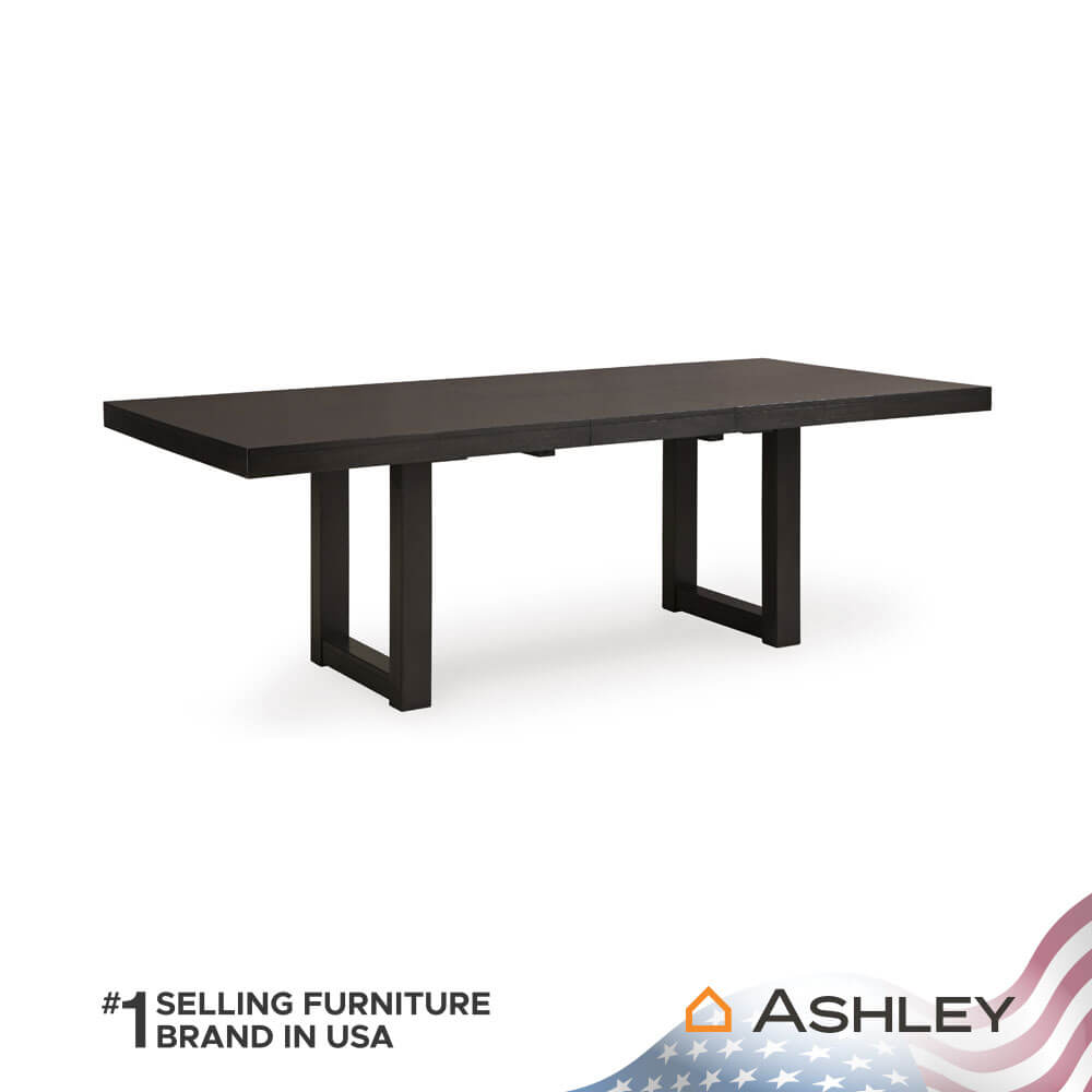 โต๊ะอาหาร ปรับขนาดได้ ASHLEY FURNITURE HOMESTORE รุ่น NEYMORTON/183-228 สีน้ำตาลเข้ม