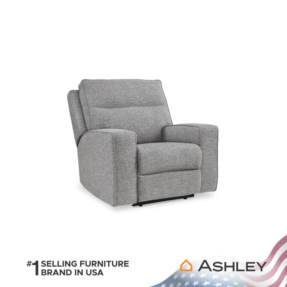 โซฟาปรับเอนไฟฟ้า 1 ที่นั่ง พร้อมพนักพิงศีรษะปรับได้ ASHLEY FURNITURE HOMESTORE รุ่น BISCOE/1RM สีเทาอ่อน