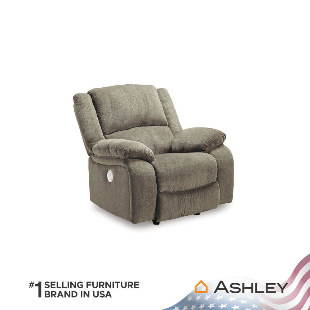 โซฟาปรับเอนนอน ไฟฟ้า 1 ที่นั่ง ASHLEY FURNITURE HOMESTORE รุ่น DRAYCOLL/1RM สีน้ำตาลอ่อน