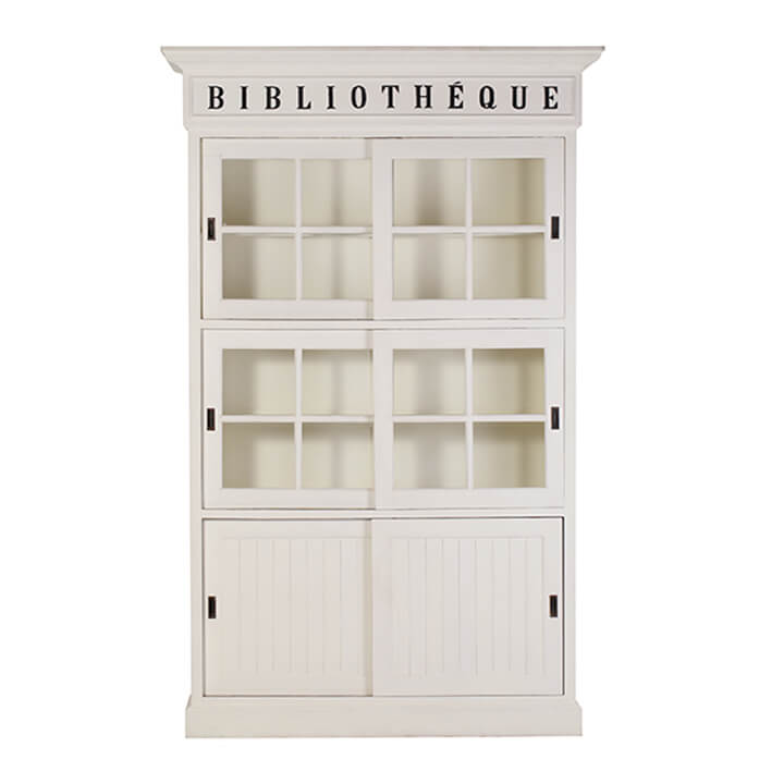ชั้นวางหนังสือ CHIC REPUBLIC รุ่น LIBRAIRY สีขาววินเทจ