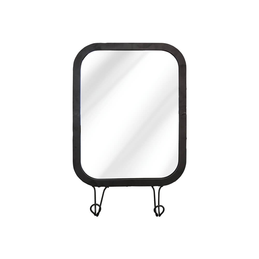 กระจกติดผนังพร้อมที่แขวน RINA HEY รุ่น MONA/30X50 สีดำ_2