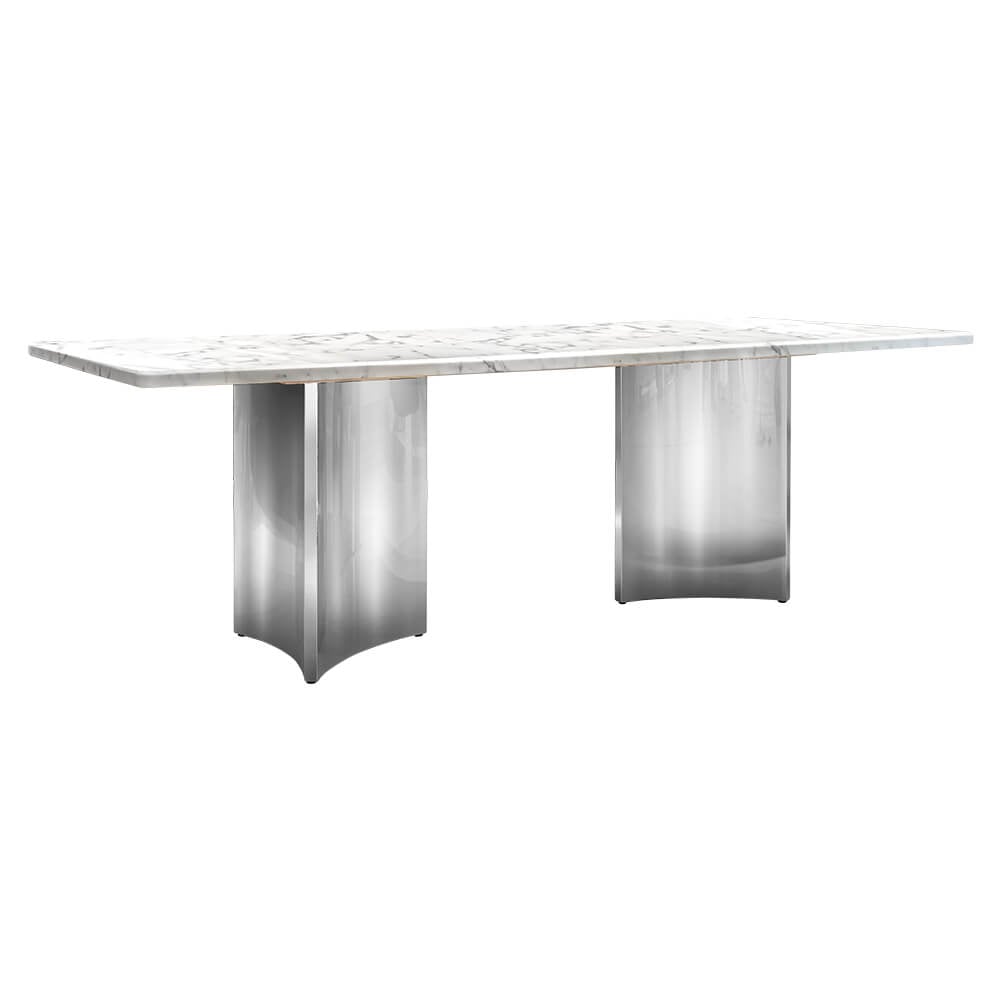 โต๊ะอาหาร CHIC REPUBLIC รุ่น AEOLUS-CH/240 MARBLE สีขาว_2