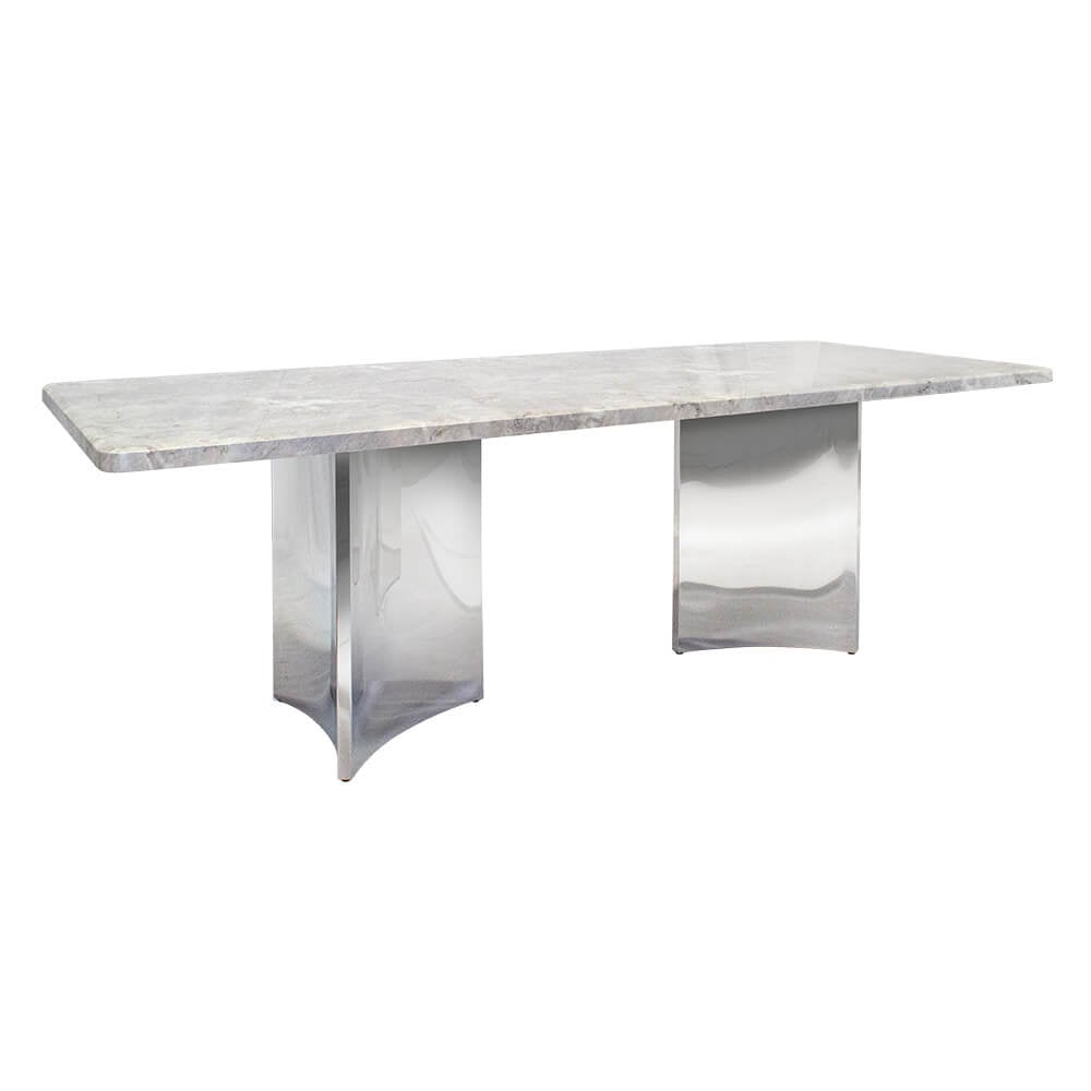 โต๊ะอาหาร CHIC REPUBLIC รุ่น AEOLUS-CH/240 MARBLE สีเทาอ่อน_2