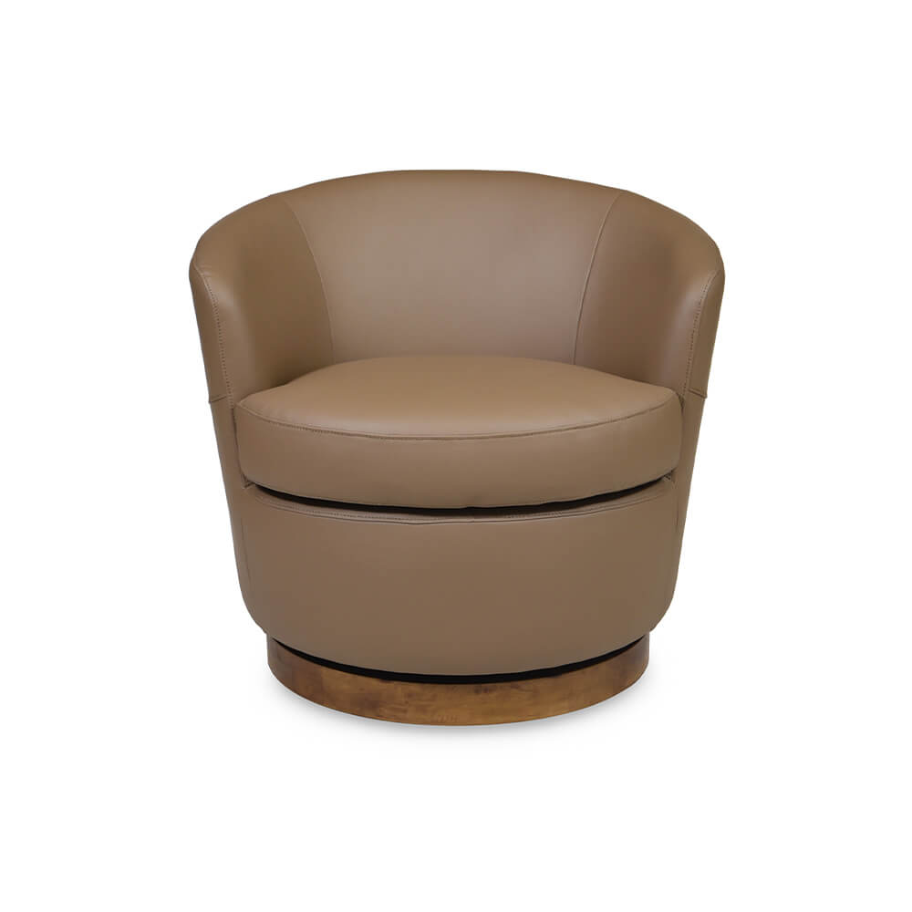 โซฟา 1 ที่นั่งแบบหมุนได้ CHIC REPUBLIC รุ่น FAIRY/1 สีน้ำตาล_2