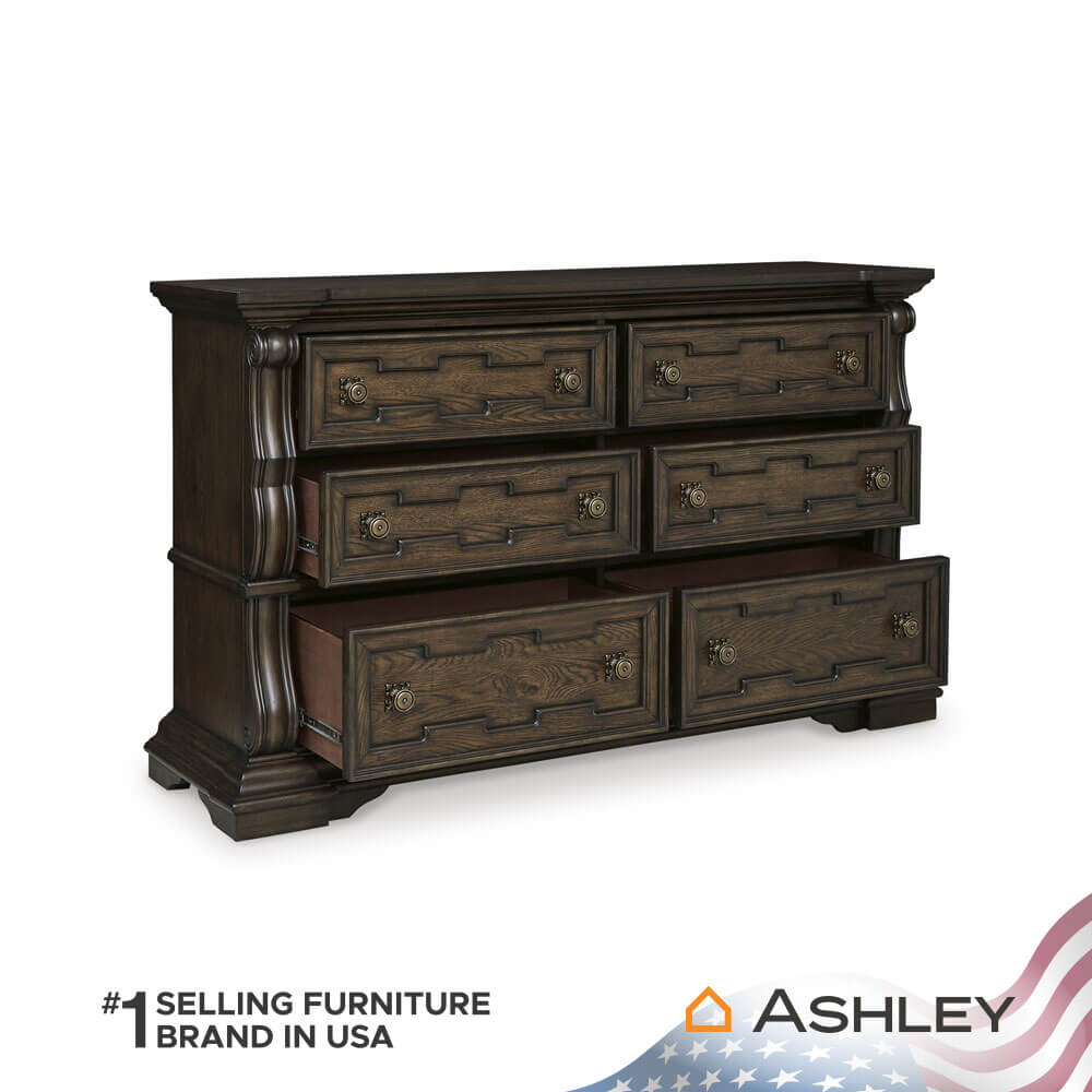 ตู้ลิ้นชัก 6 ลิ้นชัก ASHLEY FURNITURE HOMESTORE รุ่น MAYLEE/181 สีน้ำตาลเข้ม