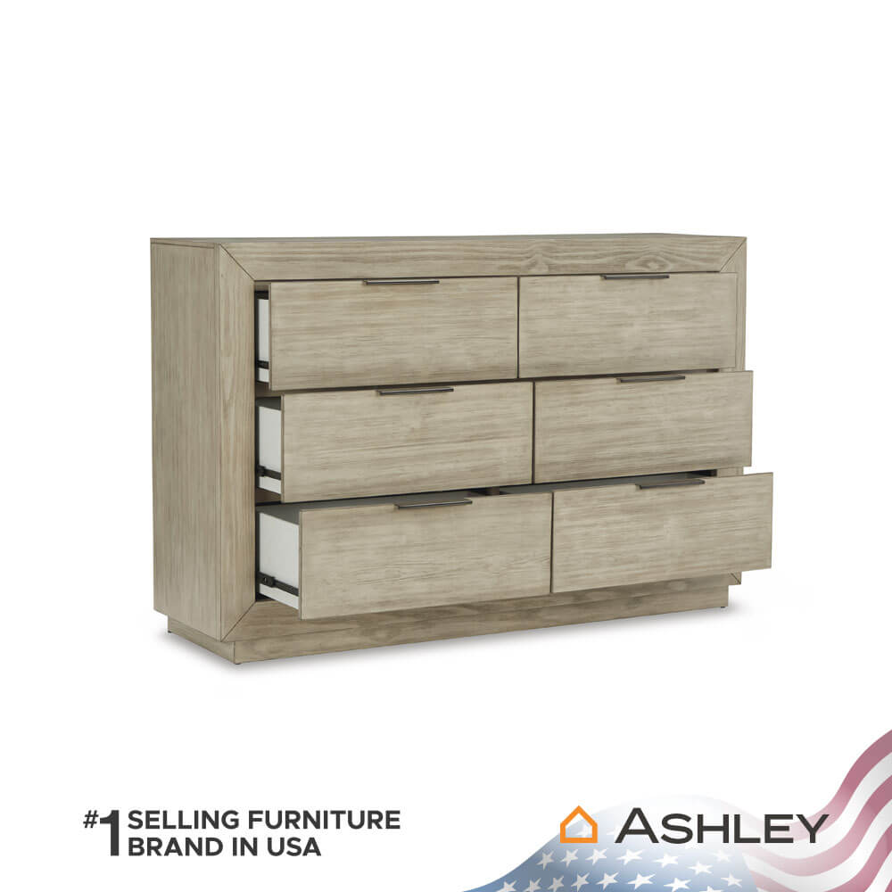 ตู้ลิ้นชัก 6 ลิ้นชัก ASHLEY FURNITURE HOMESTORE รุ่น HENNINGTON/160 สีไม้ธรรมชาติ