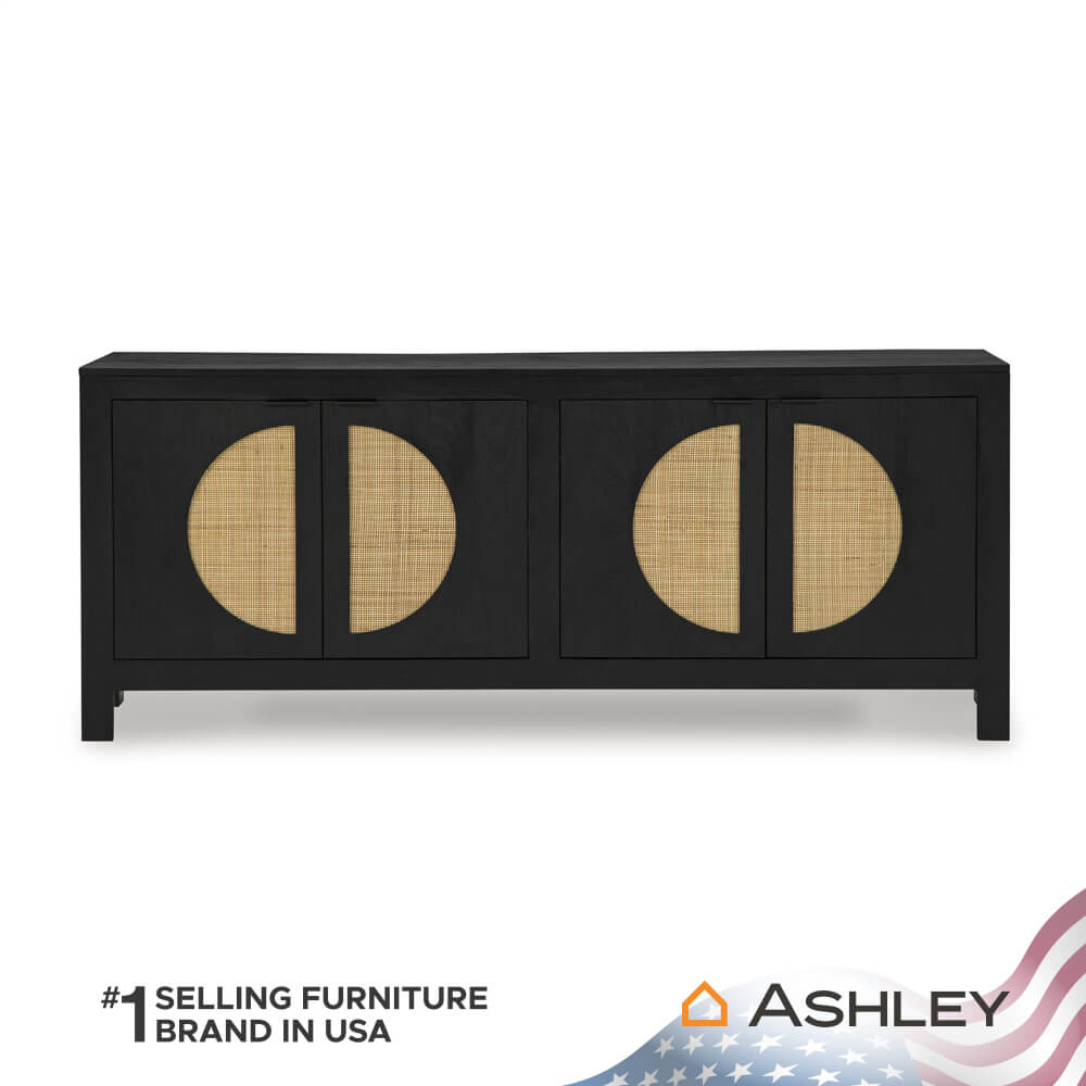 ตู้เตี้ยบานเปิด ASHLEY FURNITURE HOMESTORE รุ่น CLIFFIINGS/177 สีดำ