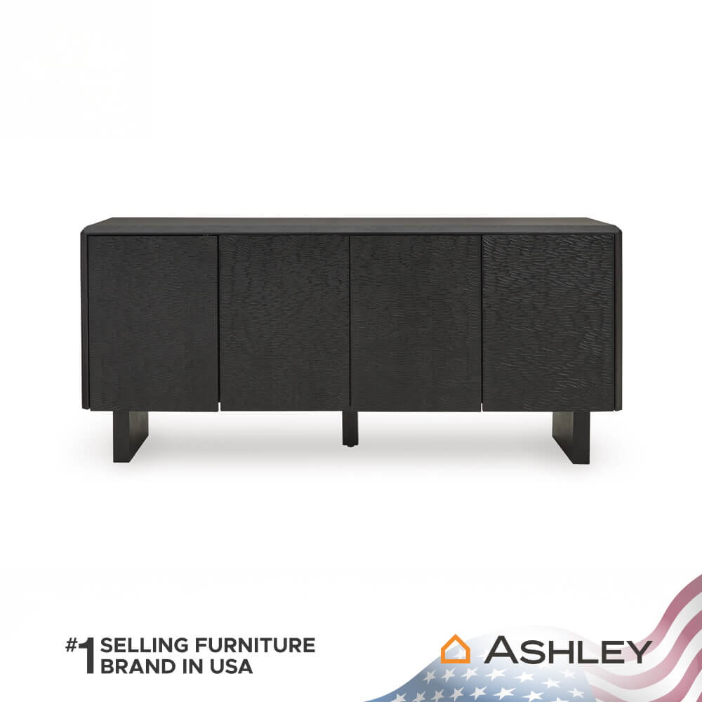 ตู้เตี้ยบานเปิด ASHLEY FURNITURE HOMESTORE รุ่น FARRELMORE/165 สีดำ