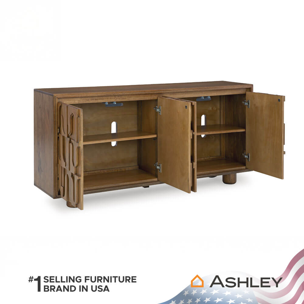 ตู้เตี้ยบานเปิด ASHLEY FURNITURE HOMESTORE รุ่น GADBURG/167 สีน้ำตาล
