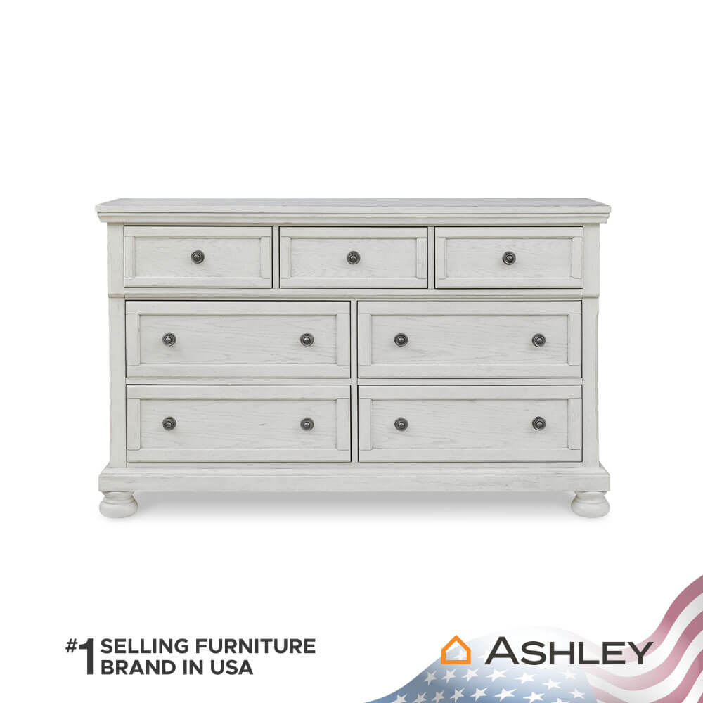 ตู้ลิ้นชัก 7 ลิ้นชัก ASHLEY FURNITURE HOMESTORE รุ่น ROBBINSDALE/166 สีขาววินเทจ