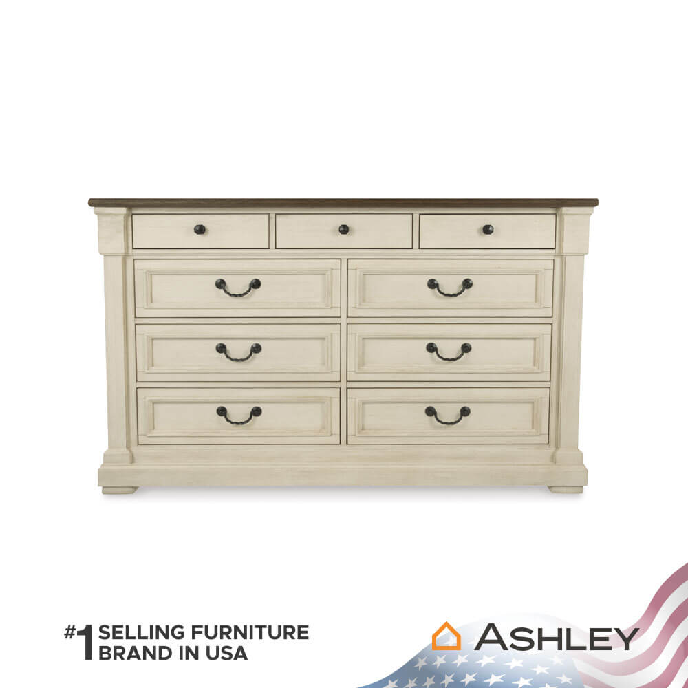 ตู้ลิ้นชัก 9 ลิ้นชัก ASHLEY FURNITURE HOMESTORE รุ่น BOLANBURG/165 สีขาววินเทจ