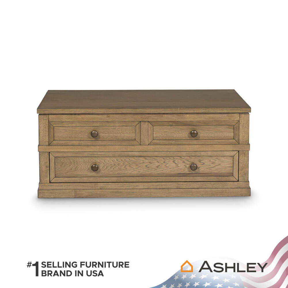 โต๊ะกลาง พร้อมลิฟท์ท็อป ASHLEY FURNITURE HOMESTORE รุ่น SHARLANCE/107 สีน้ำตาลอ่อน_2