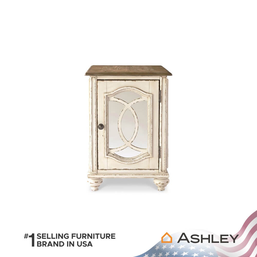โต๊ะข้าง ASHLEY FURNITURE HOMESTORE รุ่น REALYN/45 สีขาววินเทจ