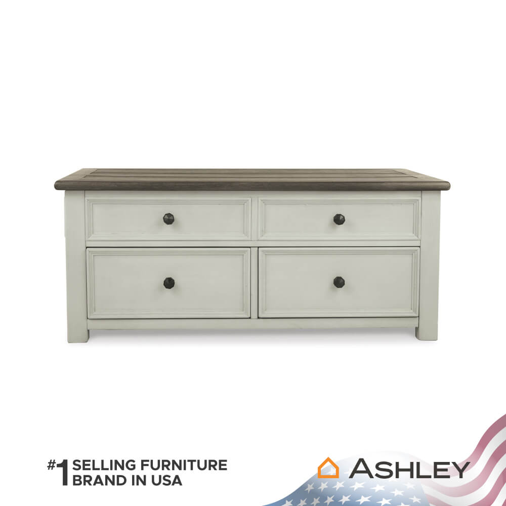 โต๊ะกลาง พร้อมลิฟท์ท็อป ASHLEY FURNITURE HOMESTORE รุ่น BOLANBURG/122 สีขาววินเทจ_2