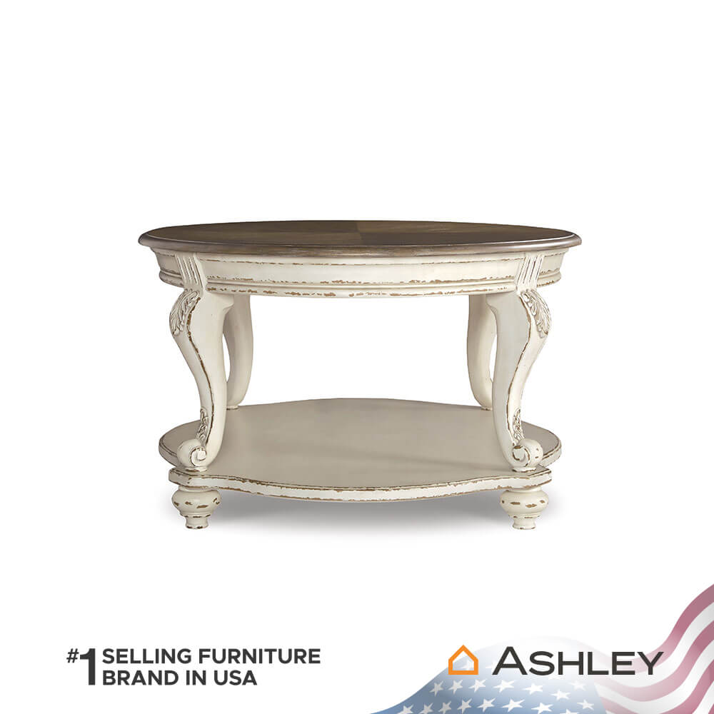 โต๊ะกลาง ASHLEY FURNITURE HOMESTORE รุ่น REALYN/122 สีขาววินเทจ_2