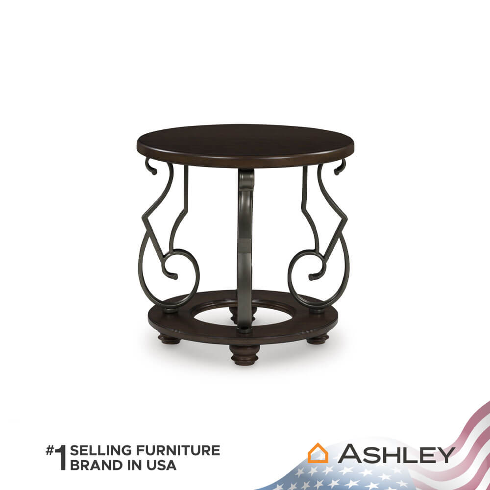 โต๊ะข้าง ASHLEY FURNITURE HOMESTORE รุ่น FRALLYN/63 สีน้ำตาลเข้ม