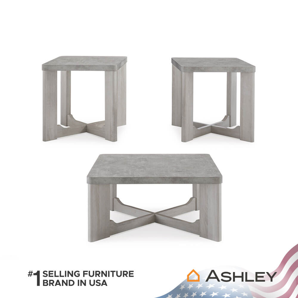 ชุดโต๊ะข้าง ASHLEY FURNITURE HOMESTORE รุ่น GARNILLY/3 สีเทา_2