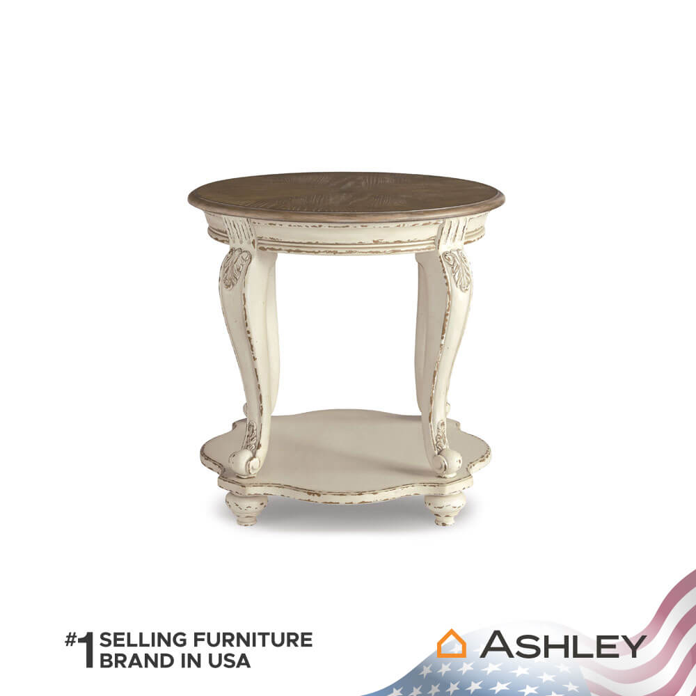 โต๊ะข้าง ASHLEY FURNITURE HOMESTORE รุ่น REALYN/66 สีขาววินเทจ