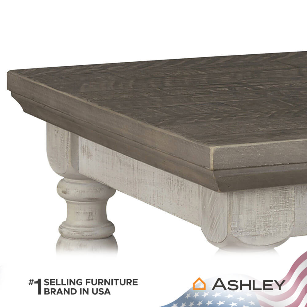 โต๊ะข้าง ASHLEY FURNITURE HOMESTORE รุ่น HAVALANCE/66 สีขาววินเทจ