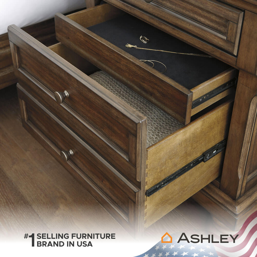 ตู้ข้างเตียง ASHLEY FURNITURE HOMESTORE รุ่น FLYNNTER สีน้ำตาล_2