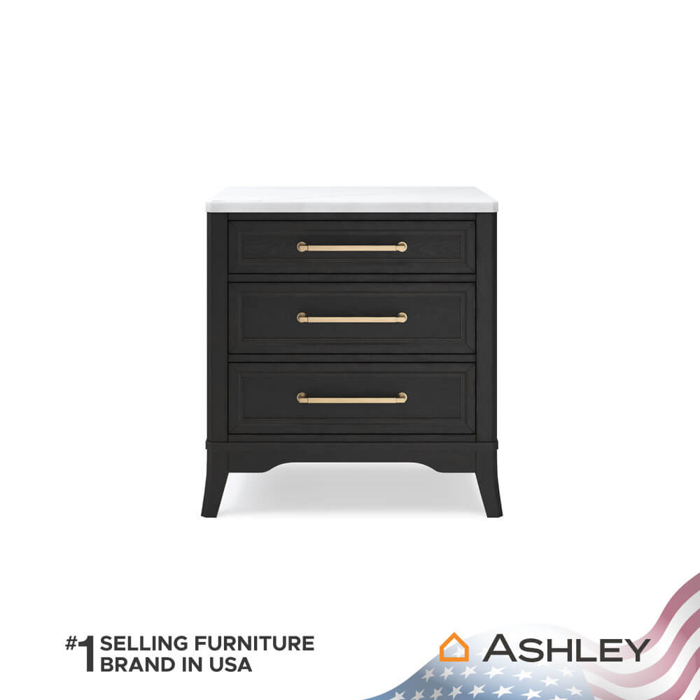 ตู้ข้างเตียง ASHLEY FURNITURE HOMESTORE รุ่น WELLTERN สีดำ_2