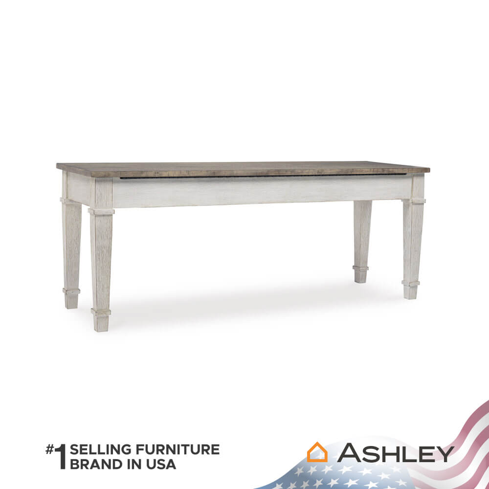 ม้านั่งพร้อมช่องเก็บของ ASHLEY FURNITURE HOMESTORE รุ่น SKEMPTON/121 สีขาววินเทจ_2