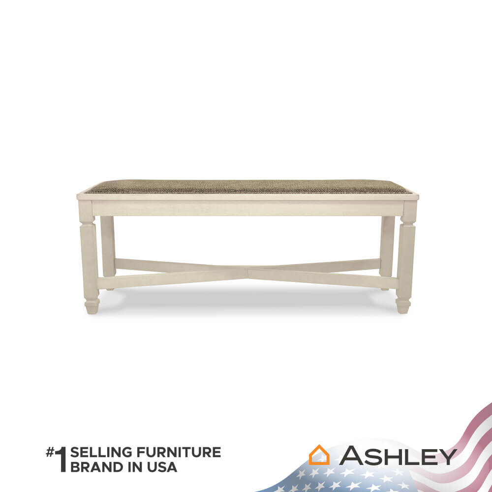 ม้านั่ง ASHLEY FURNITURE HOMESTORE รุ่น BOLANBURG/127 สีขาววินเทจ_2