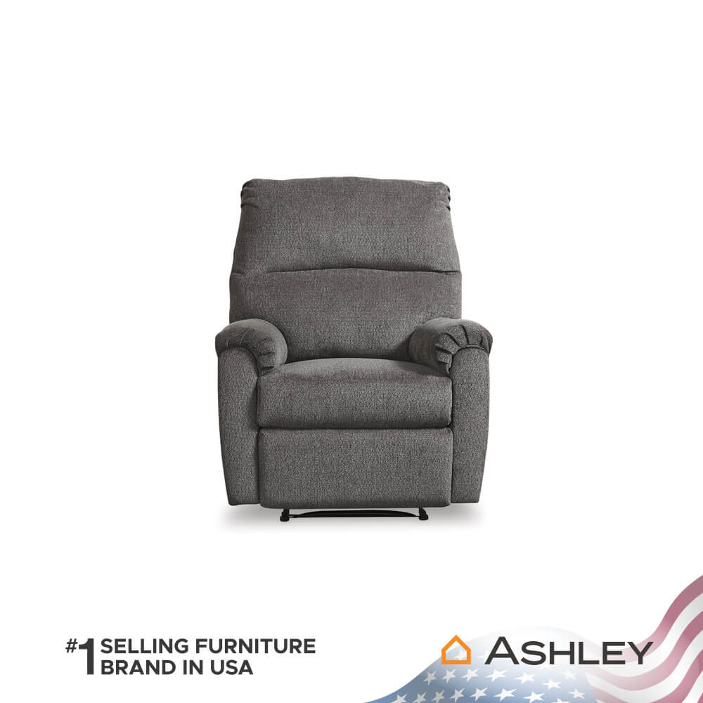 โซฟาปรับเอนนอน 1 ที่นั่ง ASHLEY FURNITURE HOMESTORE รุ่น NERVIANO/1R สีเทา