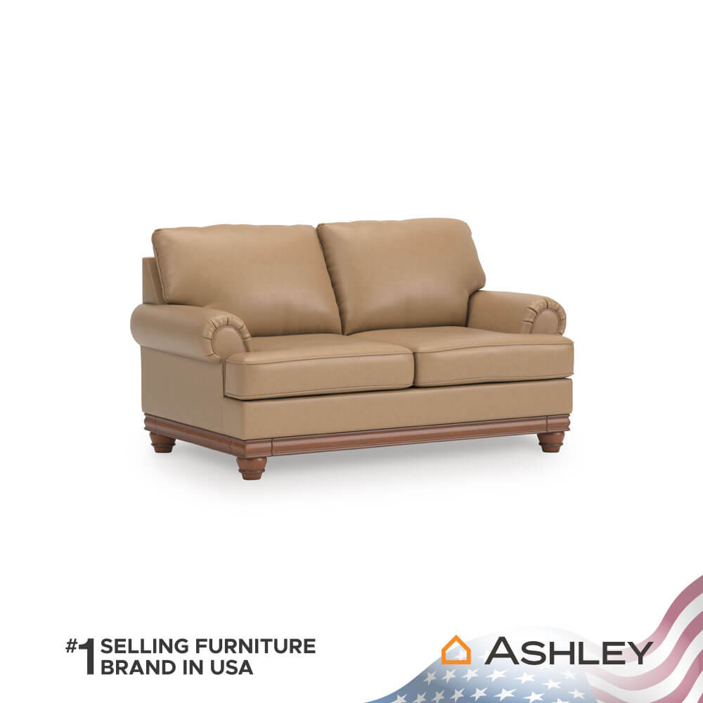 โซฟา 2 ที่นั่ง ASHLEY FURNITURE HOMESTORE รุ่น STOUGHTON-O/2 สีน้ำตาล_2