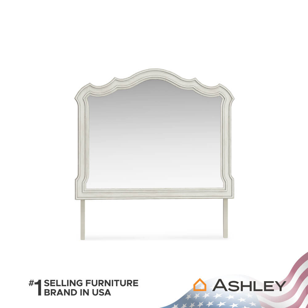 กระจกตั้งโต๊ะ ASHLEY FURNITURE HOMESTORE รุ่น ARLENDYNE/121x98 สีขาววินเทจ