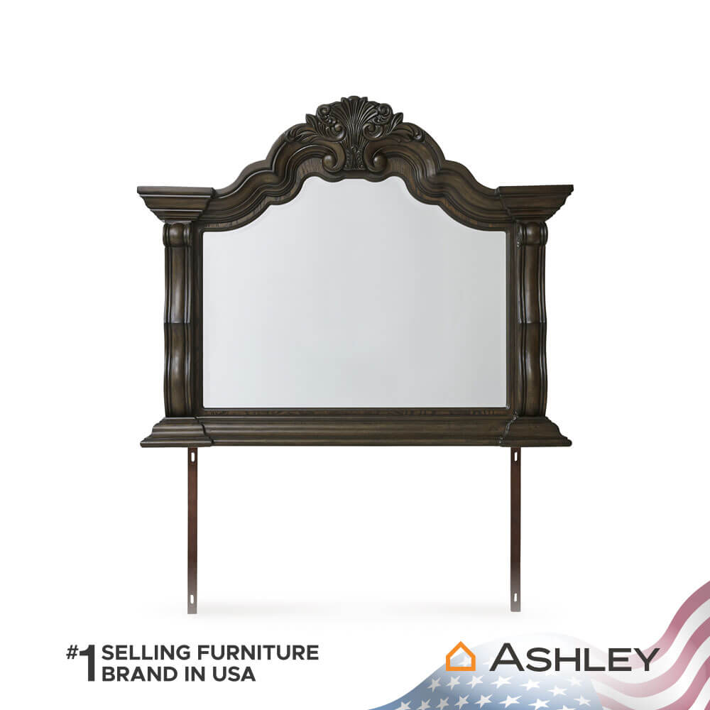 กระจกตั้งโต๊ะ ASHLEY FURNITURE HOMESTORE รุ่น MAYLEE/137x112 สีน้ำตาลเข้ม