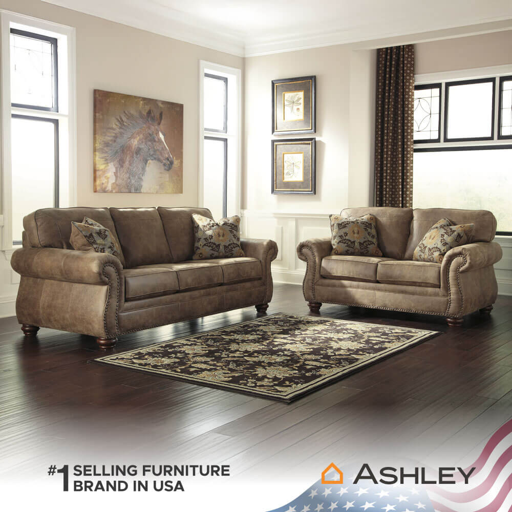 โซฟา 2 ที่นั่ง ASHLEY FURNITURE HOMESTORE รุ่น LARKINHURST/2 สีน้ำตาล