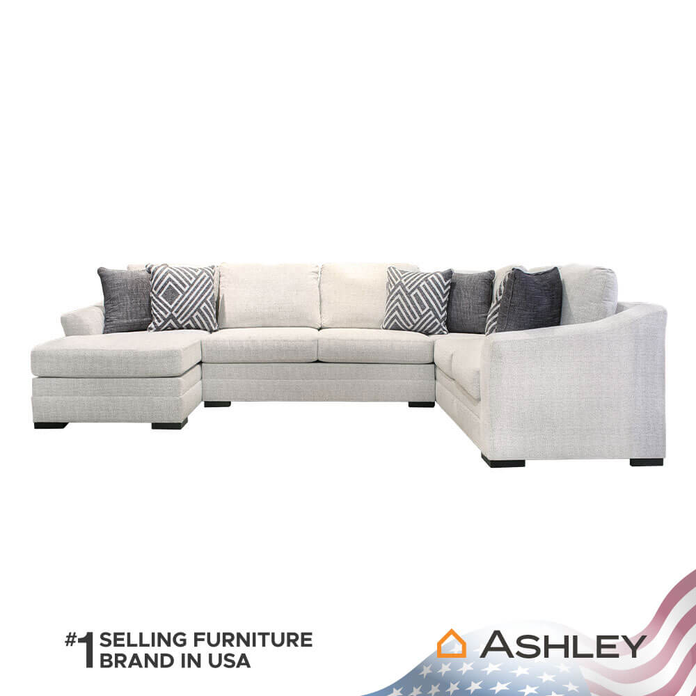 โซฟาตัว L ด้านซ้าย ASHLEY FURNITURE HOMESTORE รุ่น KORALYNN/L สีขาว