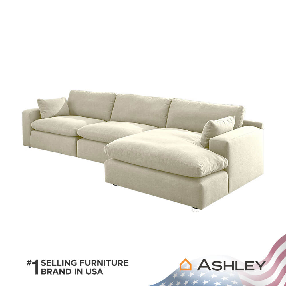 โซฟาตัว L ด้านซ้าย ASHLEY FURNITURE HOMESTORE รุ่น ELYZA/L สีเบจ