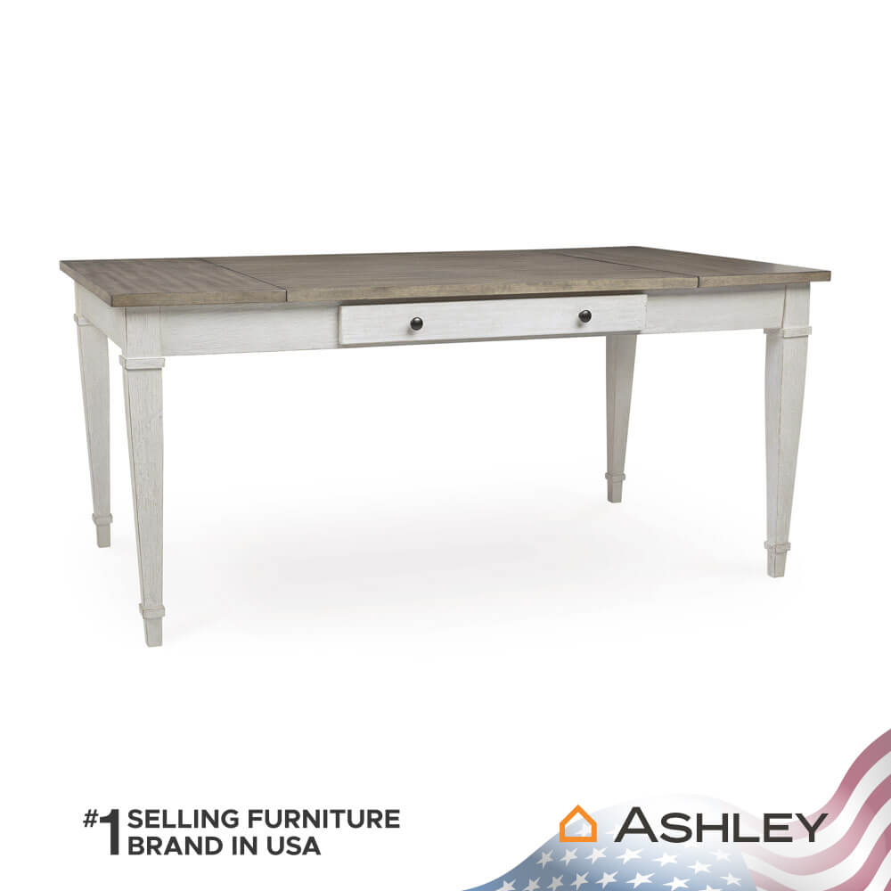 โต๊ะอาหารพร้อมลิฟท์ท็อป ASHLEY FURNITURE HOMESTORE รุ่น SKEMPTON/167 สีขาววินเทจ